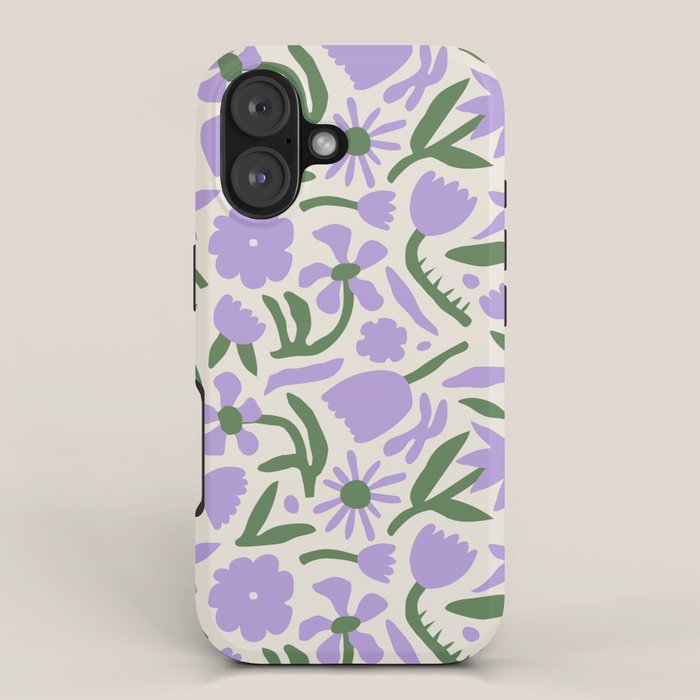 Vintage flower nature art pattern iPhone Case Gallery Image 1