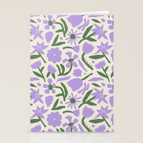 Vintage flower nature art pattern Stationery Card Gallery Image 2