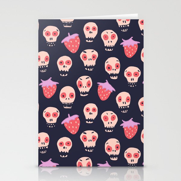 Skulls and strawberries Stationery Card Gallery Image 2
