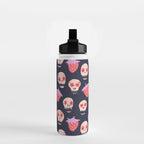 Skulls and strawberries Water Bottle Gallery Image 2
