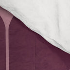 Elegant Burgundy Teardrop Pattern on Mauve Comforter Gallery Image 4