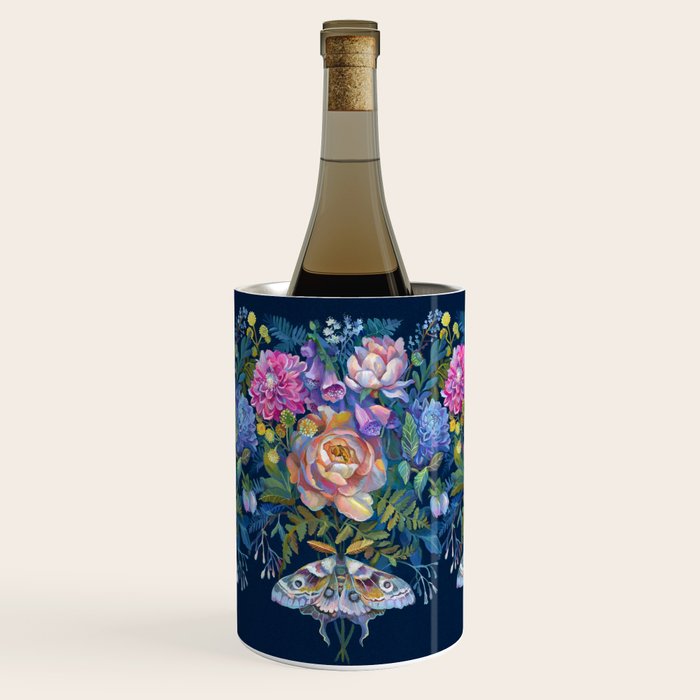 Moth Flower Bouquet Wine Chiller Gallery Image 1