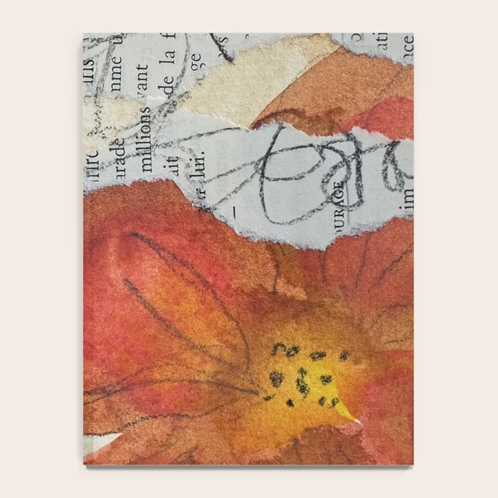 bloom - mixed media collage abstract botanical Notebook Gallery Image 4