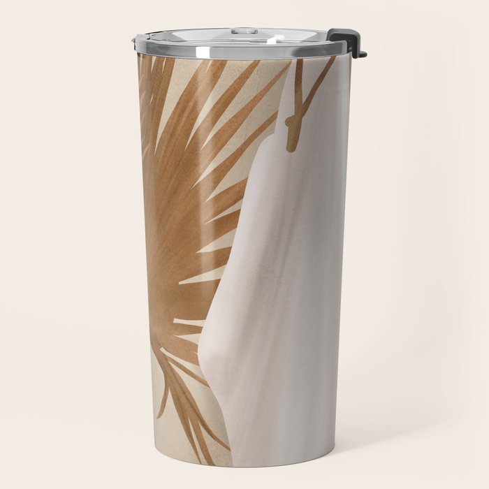 Palm Leaf Decoration Travel Mug Gallery Image 2
