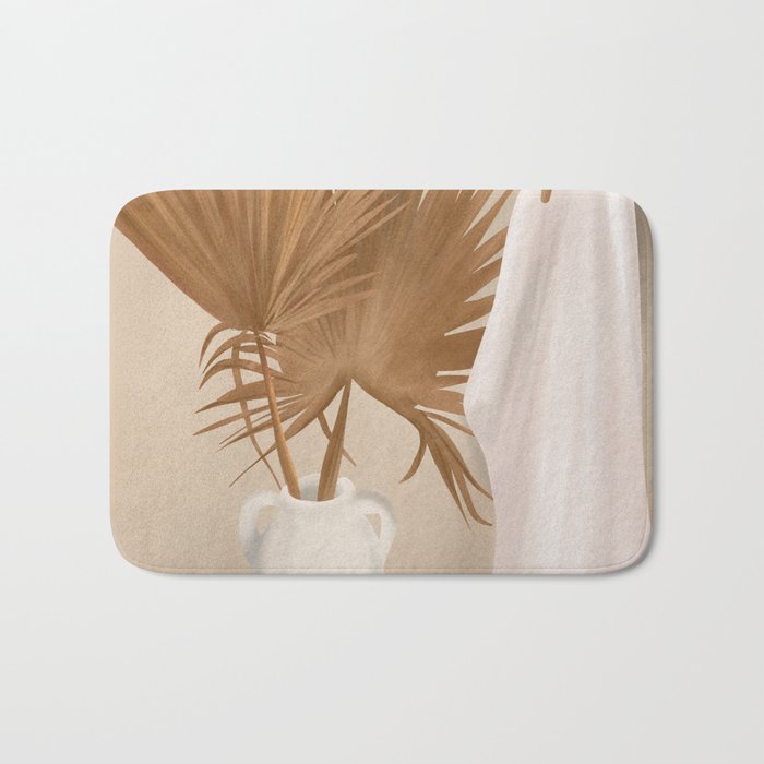 Palm Leaf Decoration Bath Mat Gallery Image 1
