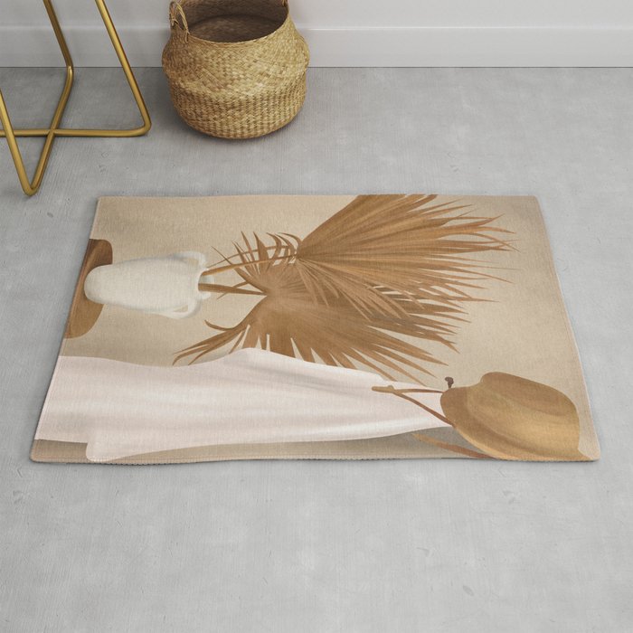 Palm Leaf Decoration Rug Gallery Image 1