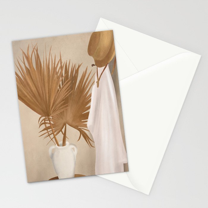 Palm Leaf Decoration Stationery Card Gallery Image 2