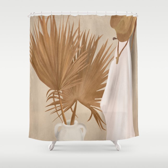 Palm Leaf Decoration Shower Curtain Gallery Image 1