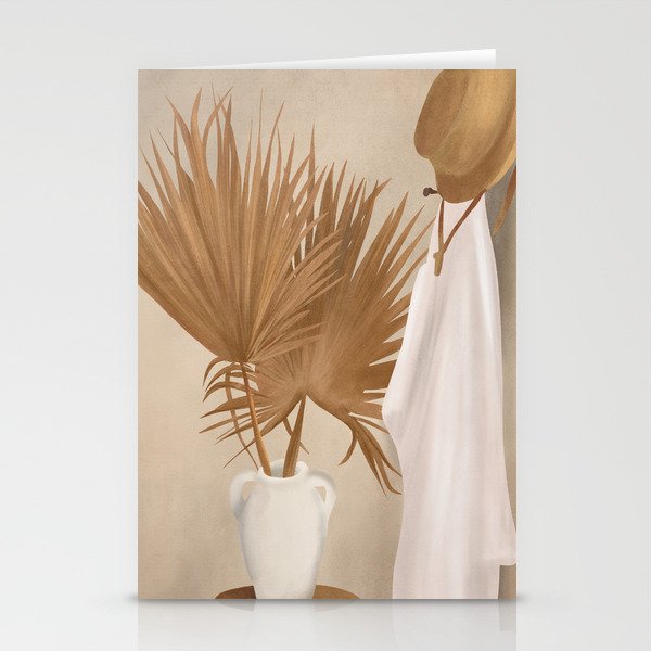 Palm Leaf Decoration Stationery Card Gallery Image 2