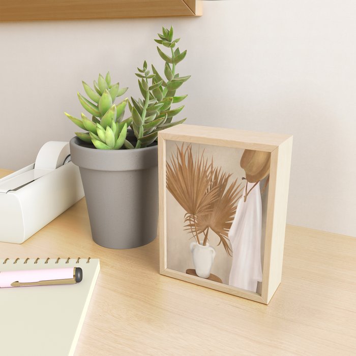 Palm Leaf Decoration Mini Art Print Gallery Image 2