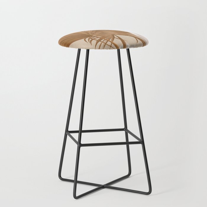 Palm Leaf Decoration Stool Gallery Image 1