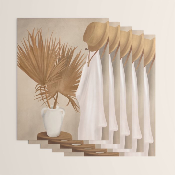 Palm Leaf Decoration Wrapping Paper Gallery Image 3
