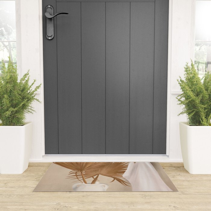 Palm Leaf Decoration Welcome Mat Gallery Image 3