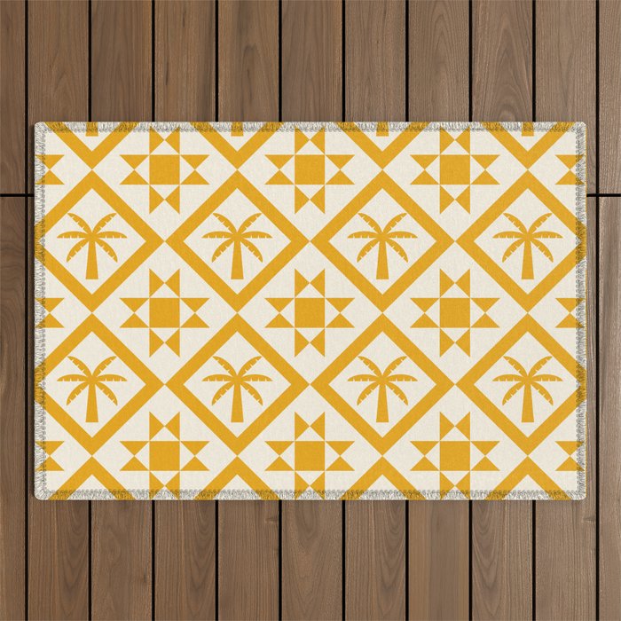 Bohemian Geometric Pattern 03A Outdoor Rug Gallery Image 1