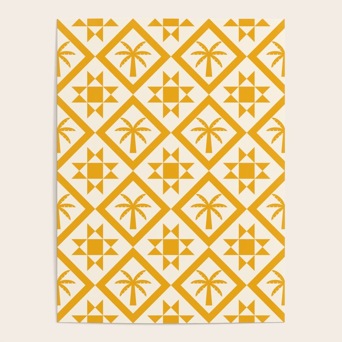 Bohemian Geometric Pattern 03A Poster Gallery Image 4