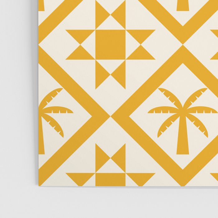 Bohemian Geometric Pattern 03A Poster Gallery Image 3