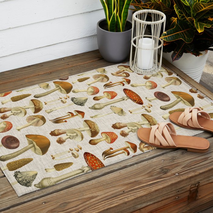 Mushroom Outdoor Rug Gallery Image 2