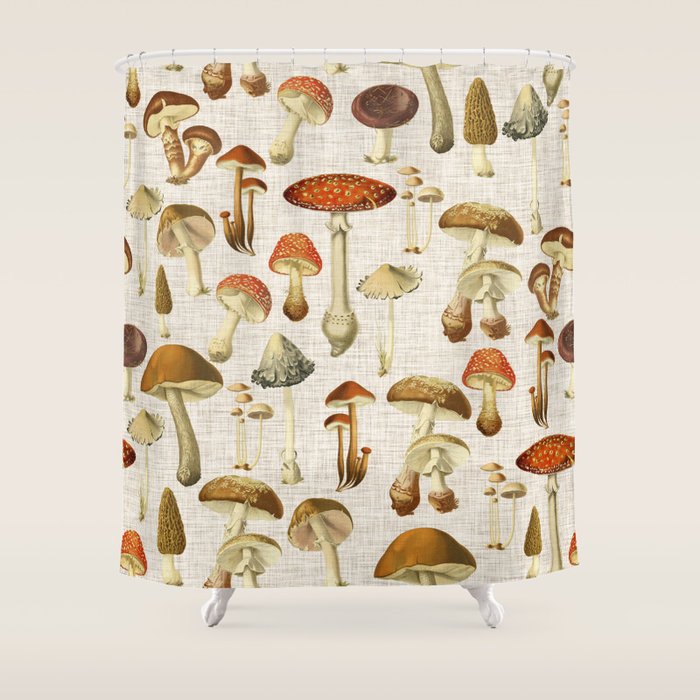 Mushroom Shower Curtain Gallery Image 1