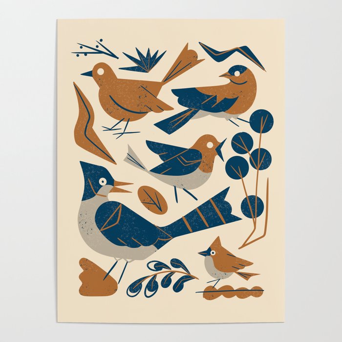 Woodland Songbirds Poster Gallery Image 4