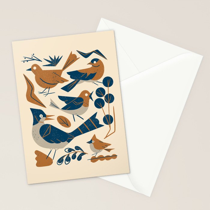 Woodland Songbirds Stationery Card Gallery Image 2
