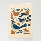 Woodland Songbirds Stationery Card Gallery Image 2