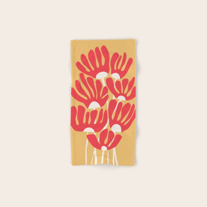 Fiery flowers Bath Towel Gallery Image 1