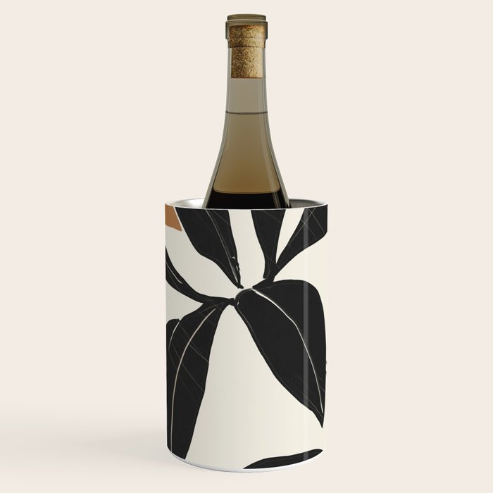 Modern Abstract Art Plant Wine Chiller Gallery Image 1