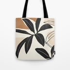 Modern Abstract Art Plant Tote Bag Gallery Image 1
