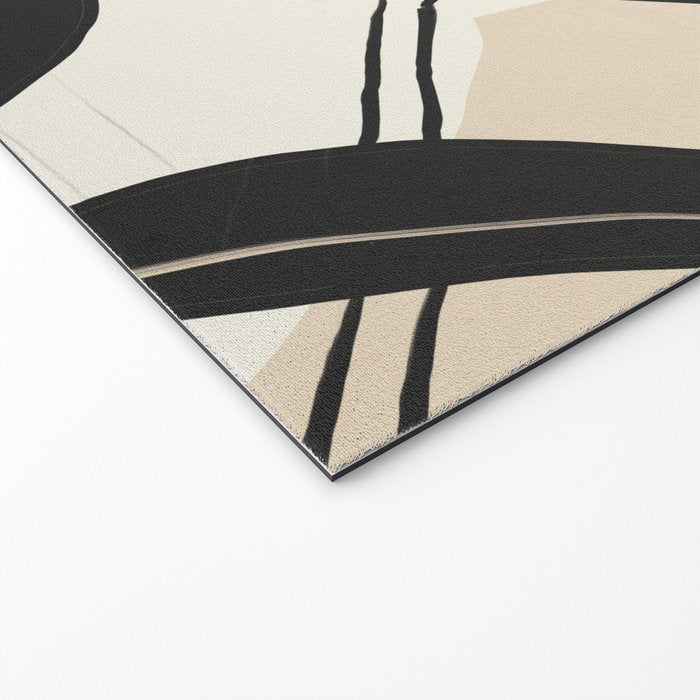 Modern Abstract Art Plant Welcome Mat Gallery Image 2