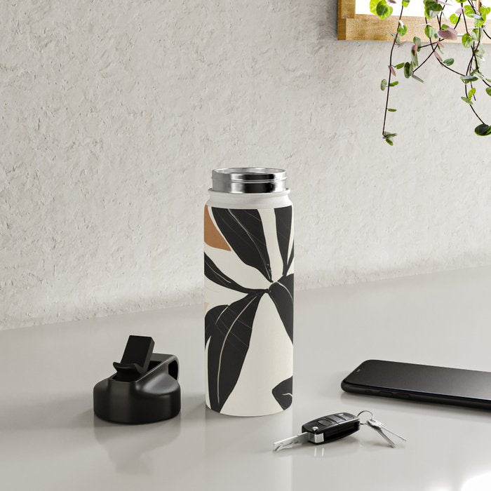 Modern Abstract Art Plant Water Bottle Gallery Image 4