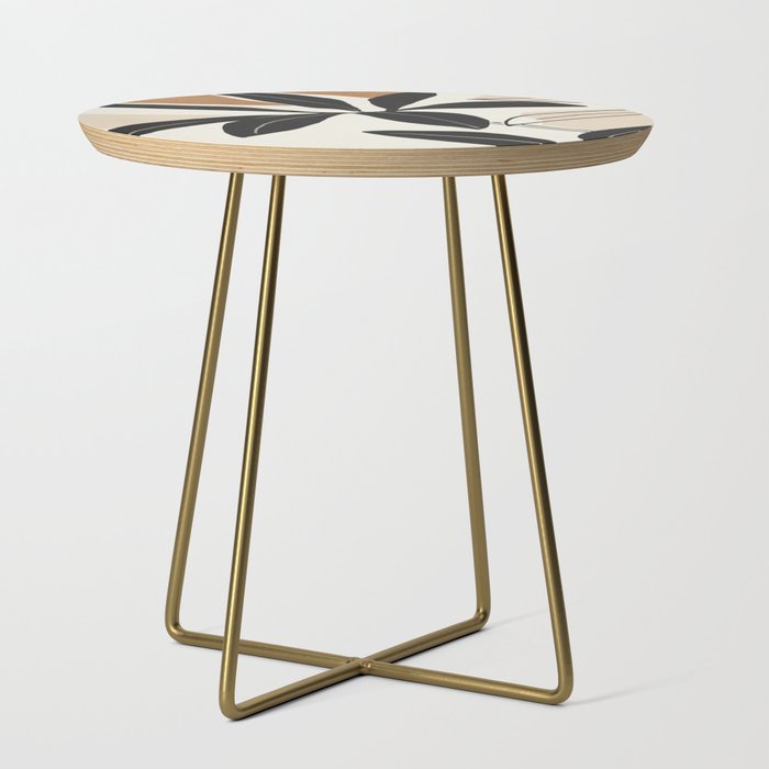 Modern Abstract Art Plant Side Table Gallery Image 1