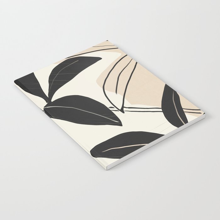 Modern Abstract Art Plant Notebook Gallery Image 1