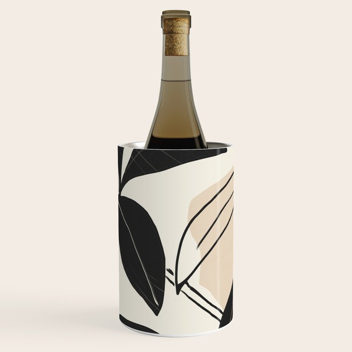Modern Abstract Art Plant Wine Chiller Gallery Image 3