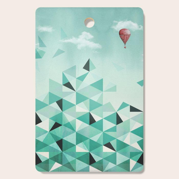Emerald City (Blue Sky Version) Cutting Board Gallery Image 1