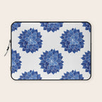 Indigo Succulent |  Watercolor Painting Laptop Sleeve Gallery Image 1