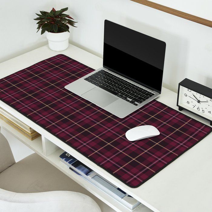 blackberry tartan Desk Mat Gallery Image 2