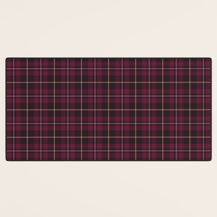 blackberry tartan Desk Mat Gallery Image 3