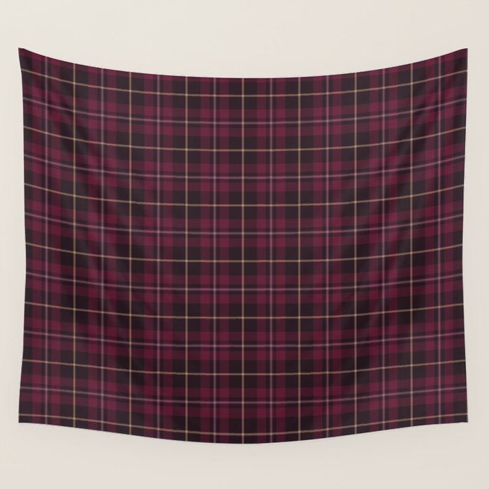 blackberry tartan Wall Tapestry Gallery Image 4