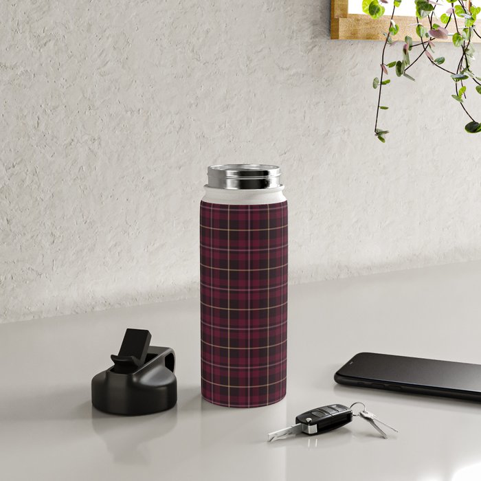 blackberry tartan Water Bottle Gallery Image 4