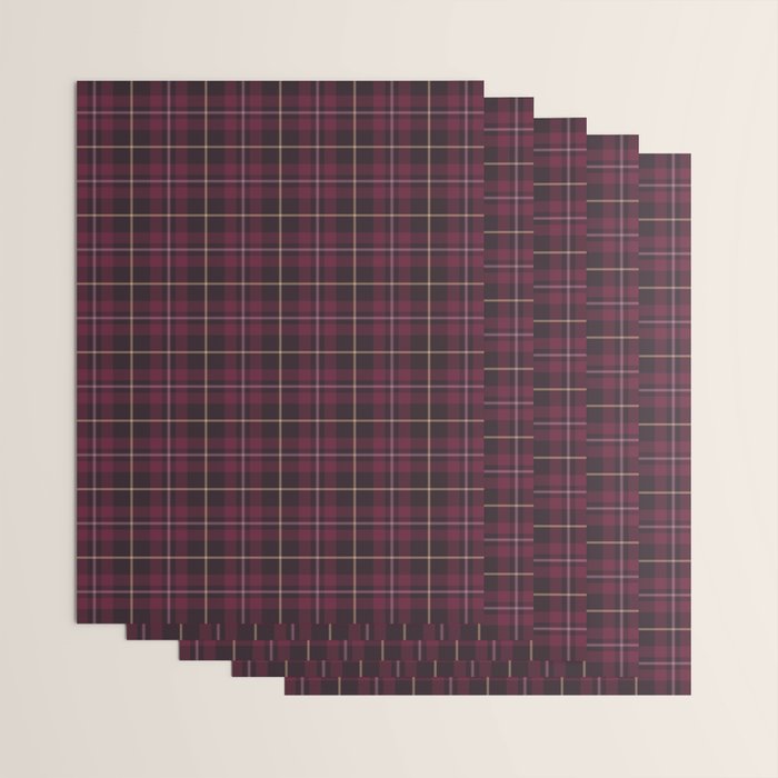 blackberry tartan Wrapping Paper Gallery Image 3