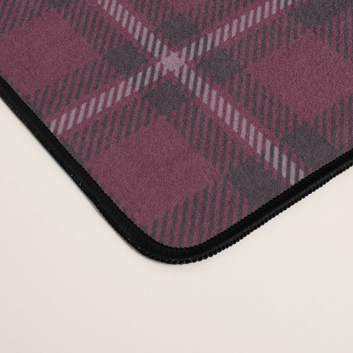 blackberry tartan Desk Mat Gallery Image 4