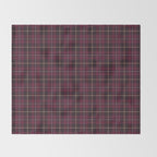 blackberry tartan Throw Blanket Gallery Image 2