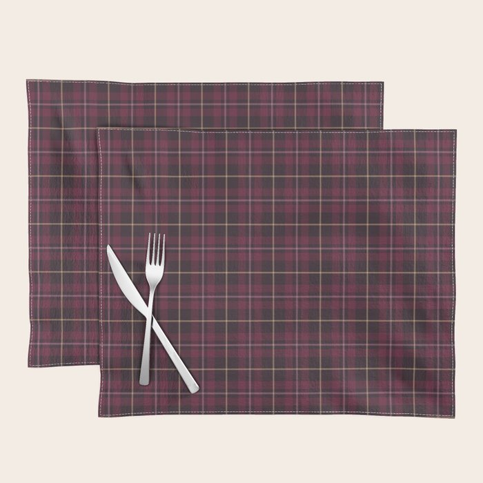 blackberry tartan Placemat Gallery Image 1