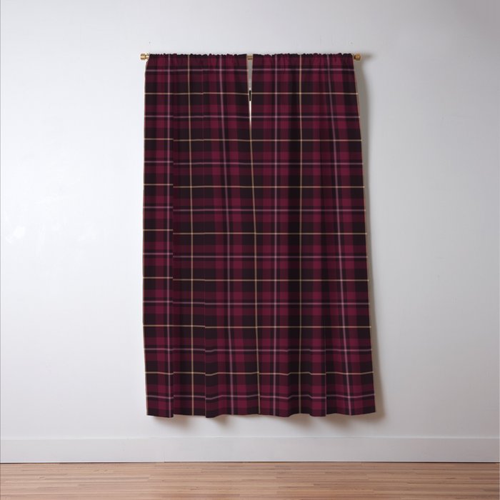 blackberry tartan Window Curtain Gallery Image 3