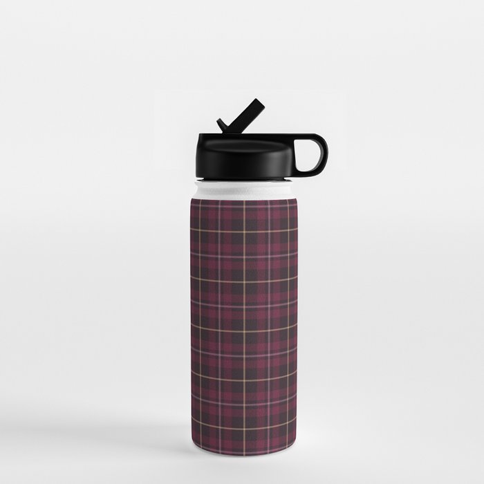 blackberry tartan Water Bottle Gallery Image 1