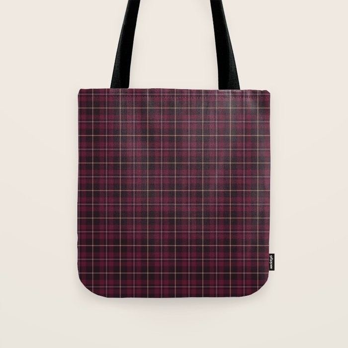 blackberry tartan Tote Bag Gallery Image 1