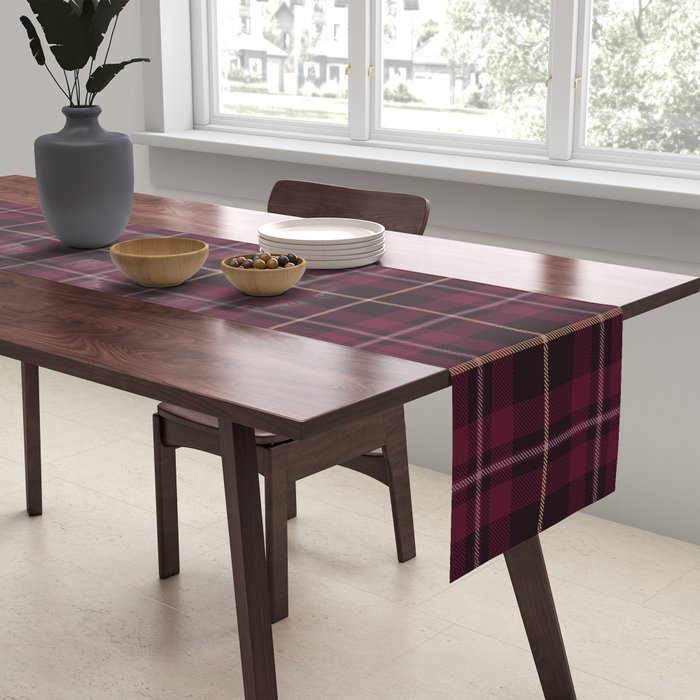 blackberry tartan Table Runner Gallery Image 2