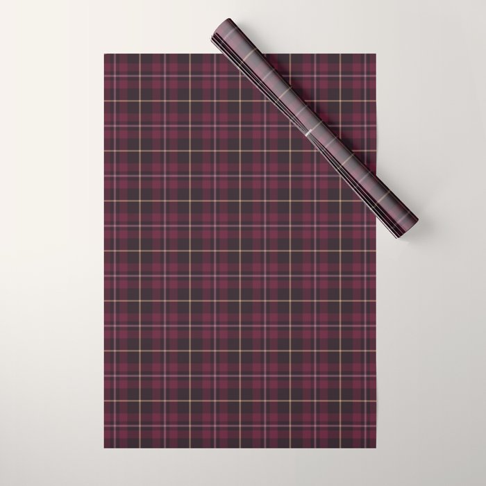 blackberry tartan Wrapping Paper Gallery Image 1
