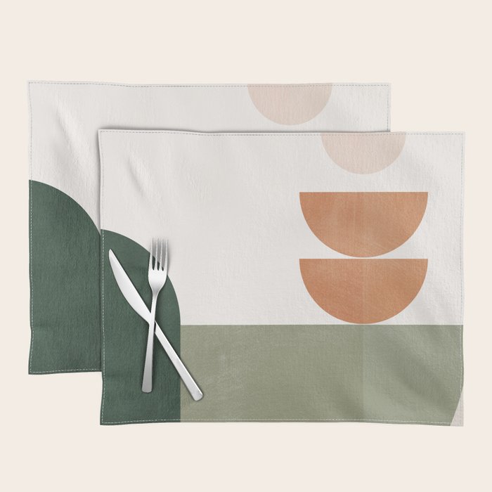 Minimal Geometric Shapes 174 Placemat Gallery Image 1