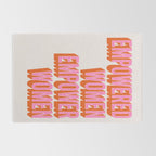 Empowered Women Empower Women (Pink Orange) Rug Gallery Image 2